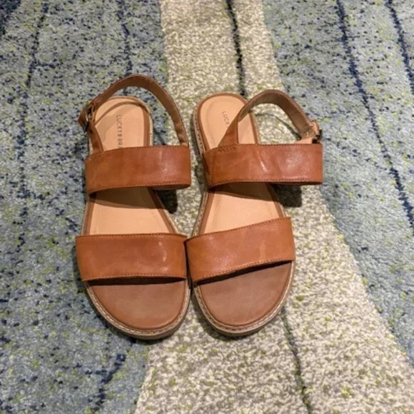 Lucky Brand Two Band Sandals - Picture 1 of 3
